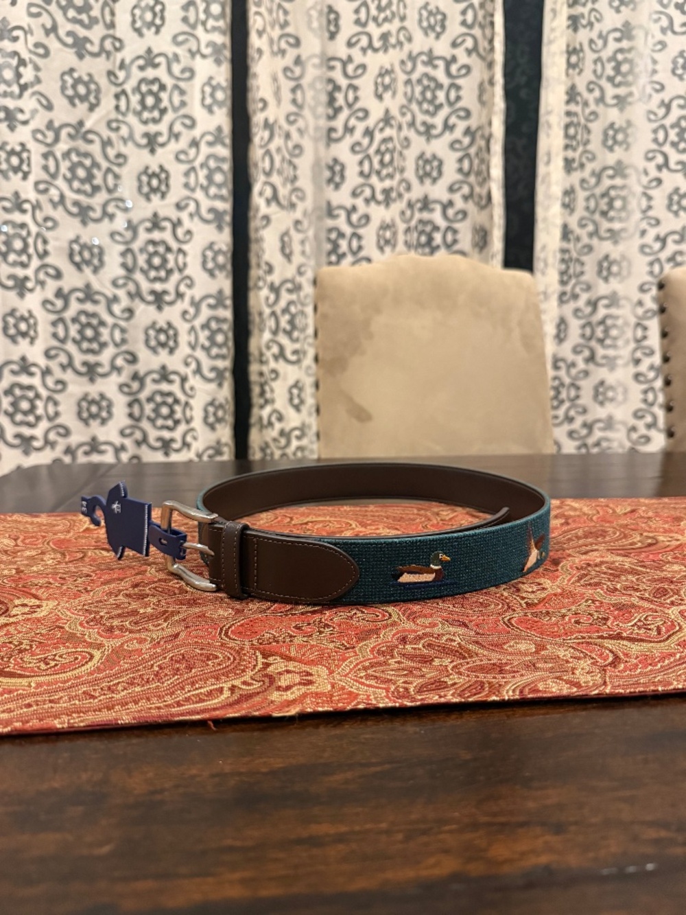 Penguin Men's Size 34 Green Duck Belt MSRP $60